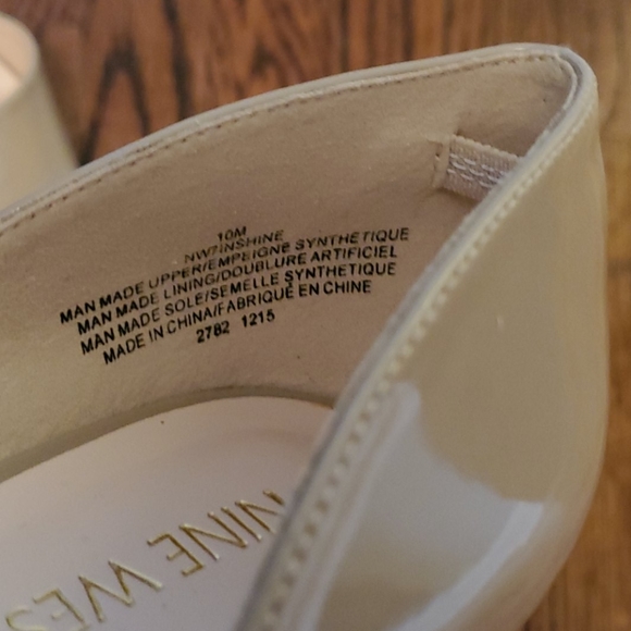 Nine West Neutral Open Toed Pumps - Picture 5 of 6